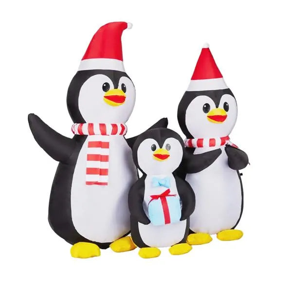 Inflatable penguin family Christmas yard decoration - image 10