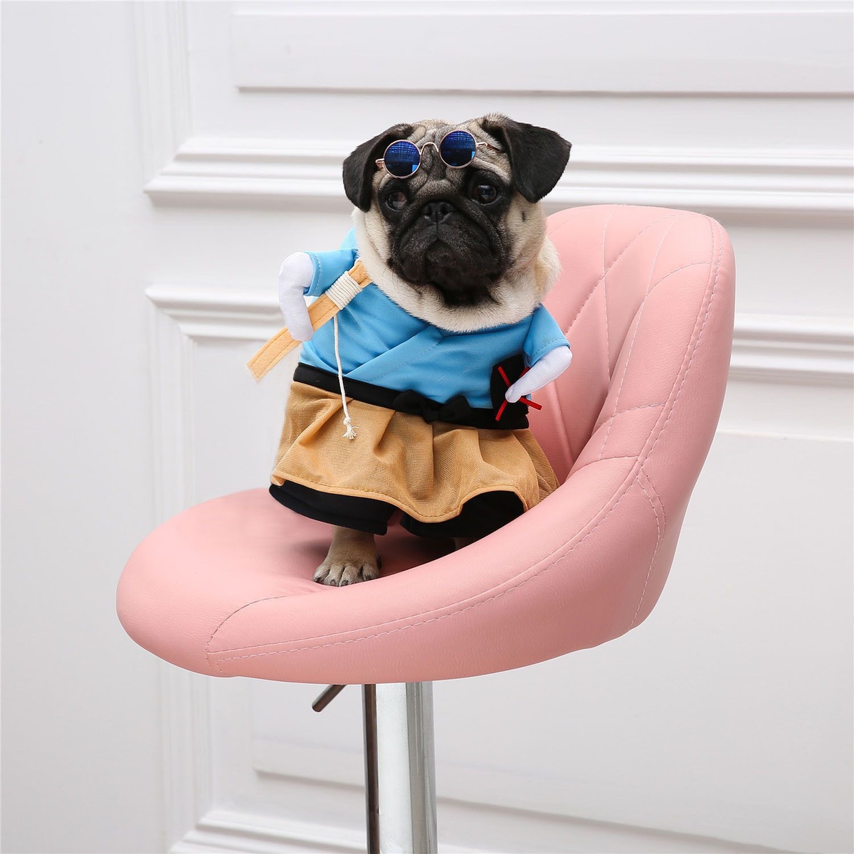 Pet Costume for Cats & Small Dogs – Nurse, Cowboy or Fisherman