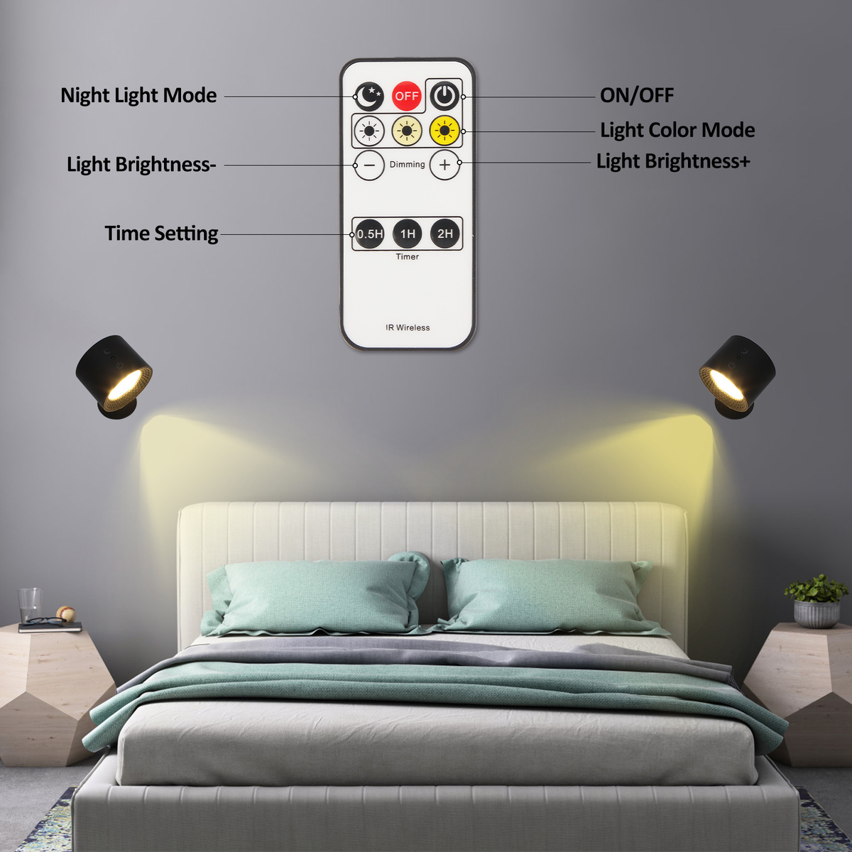 Rechargeable Magnetic Wall Lamp – No Wiring Needed