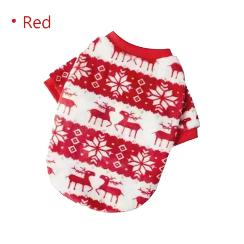 Festive Flannel Dog Pullover