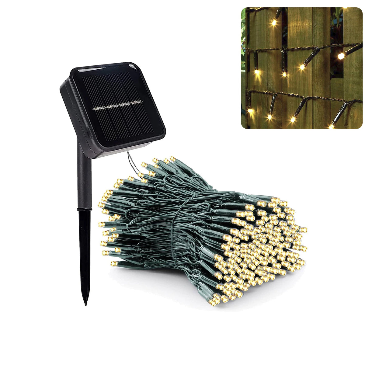 AlliLit Solar String Lights — Color and Length Options