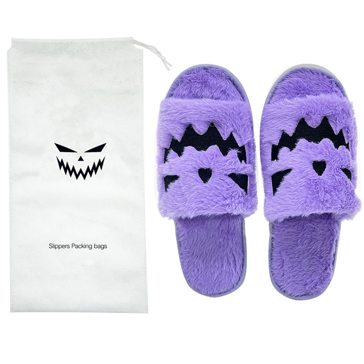 Cozy Pumpkin & Elk Plush Slippers