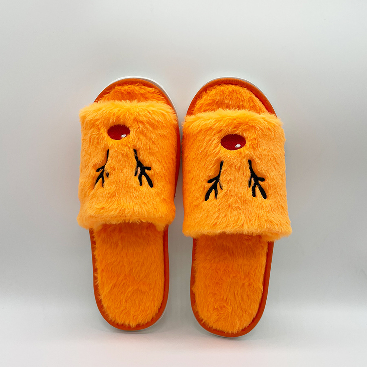 Cozy Pumpkin & Elk Plush Slippers
