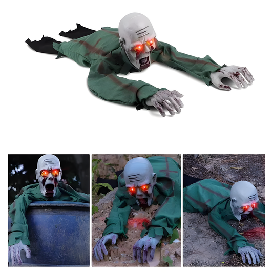 Animated Crawling Zombie – Sound Activated Halloween Prop