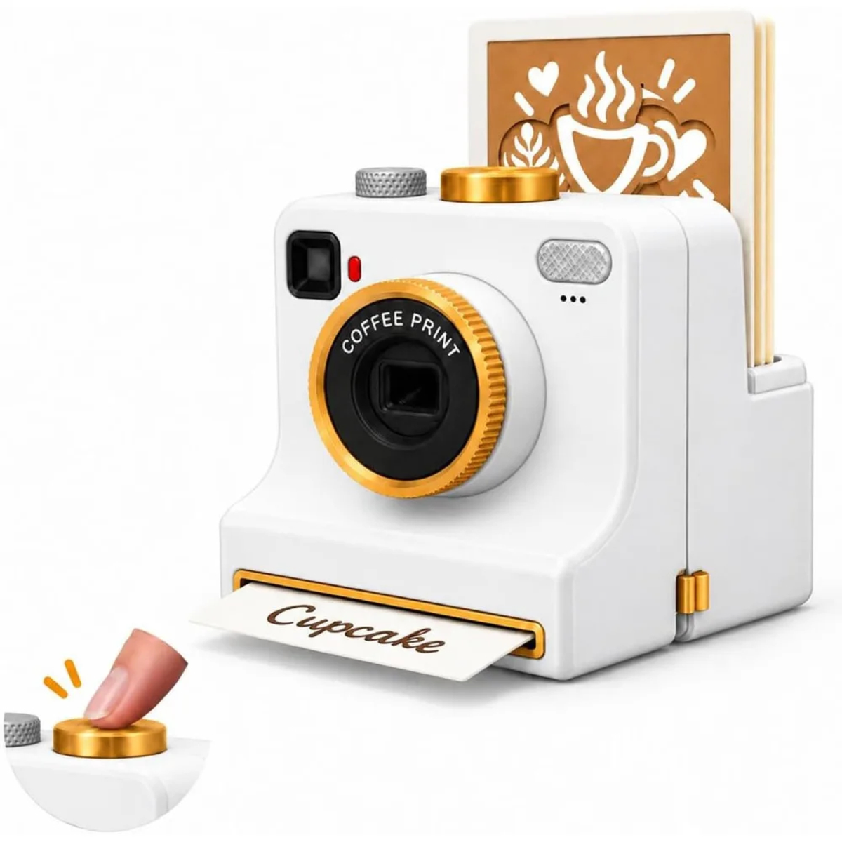 Latte Art Camera – One-Click Coffee Stencil Printer