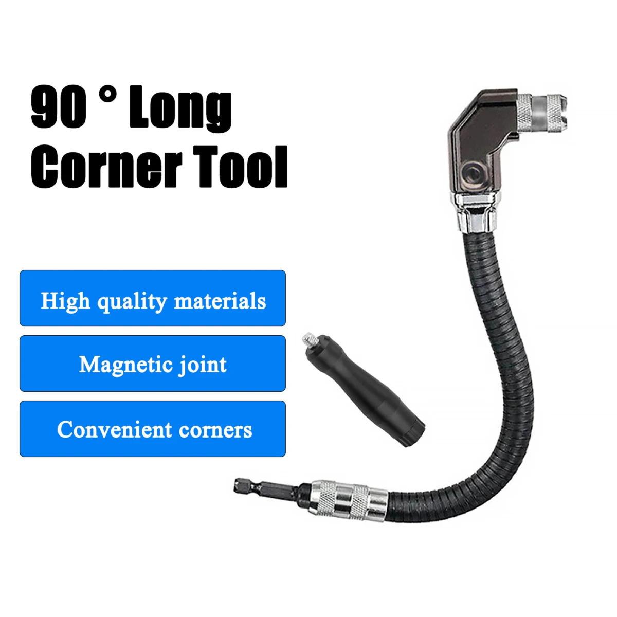 12-Inch Flexible Right-Angle Drill Attachment