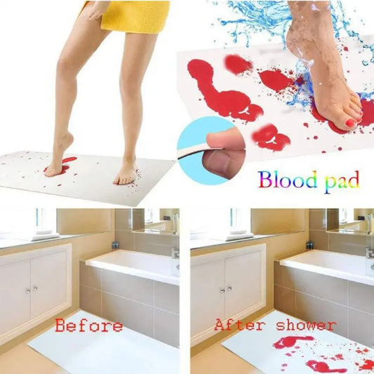 Halloween Blood Bath Mat – Turns Red When Wet