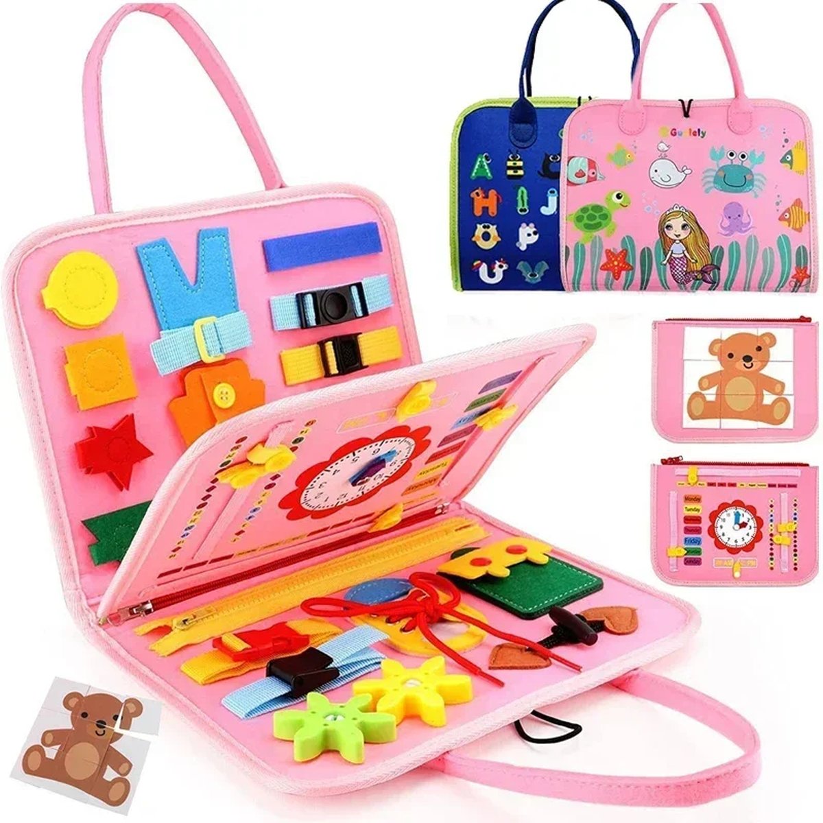 Toddler Travel Busy Board – Screen-Free Activity Book