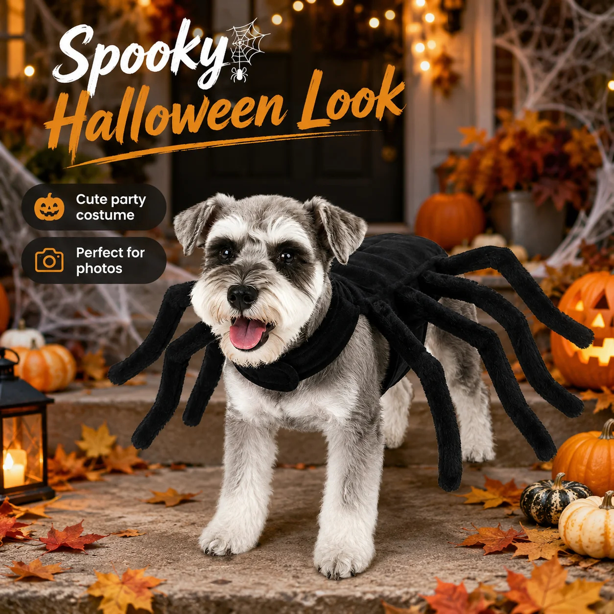 Spider Costume for Dogs & Cats – Halloween