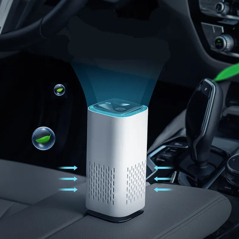 Portable USB Air Purifier for Car & Home – Quiet, with Night Light