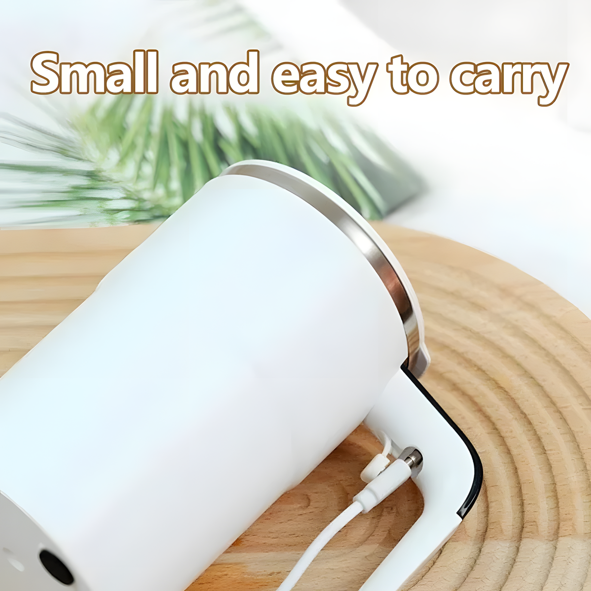 Self-Stirring Travel Mug with Temperature Display