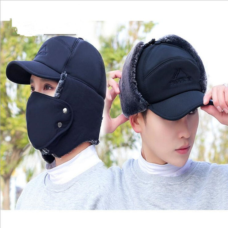 Winter Trapper Bomber Hat with Ear Flaps