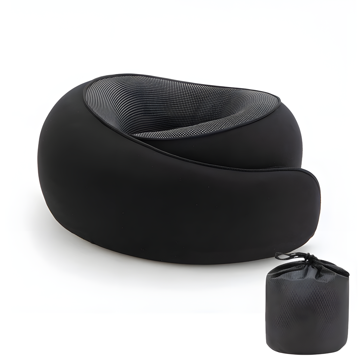 Memory Foam Travel Neck Pillow with Storage Bag