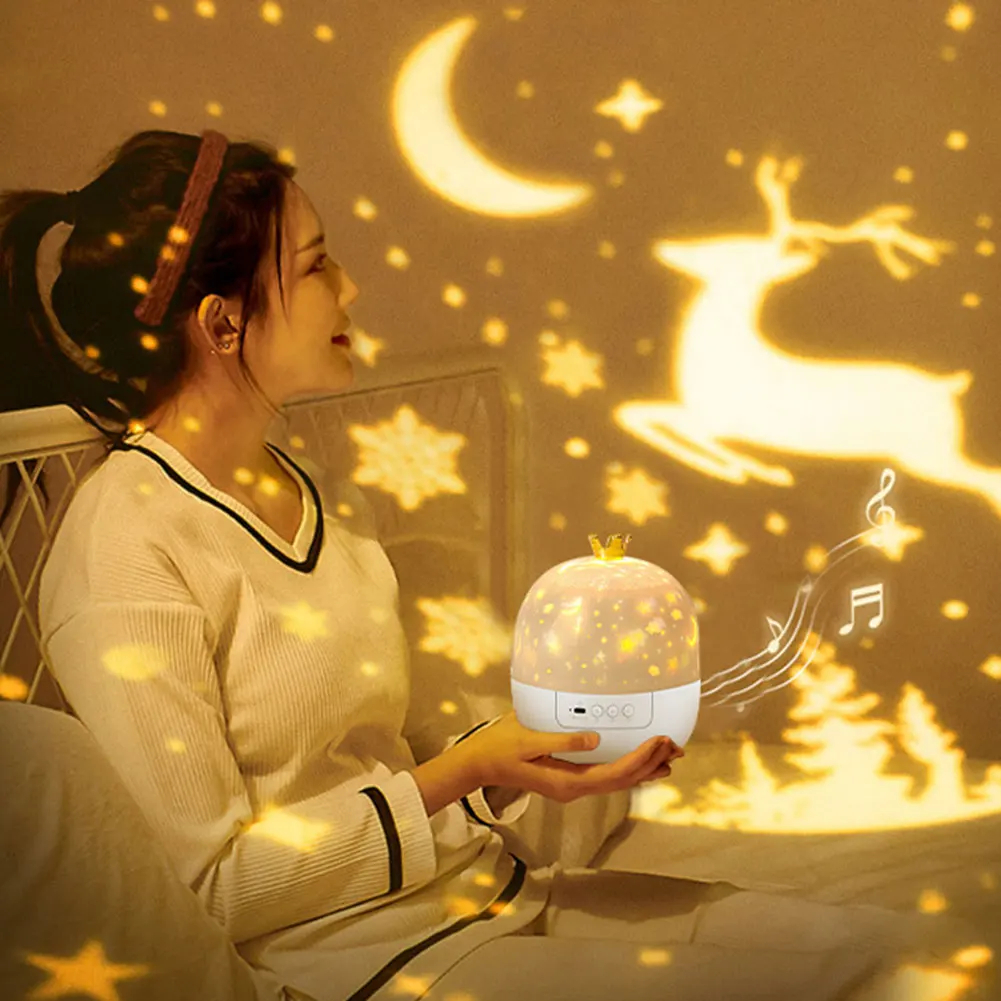 Star Projector Night Light with Picture Films