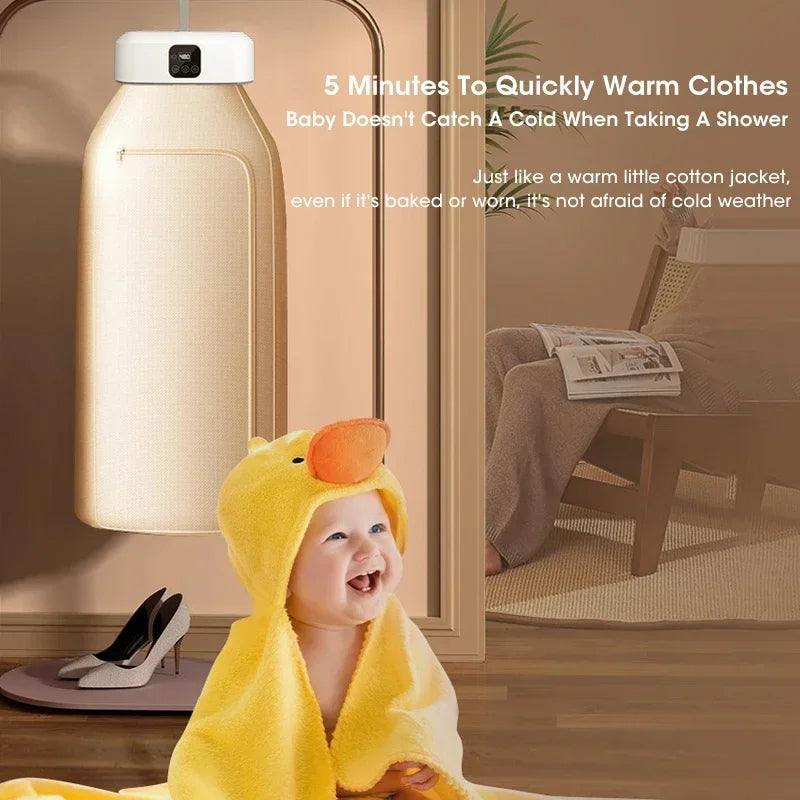 Portable Electric Clothes Dryer – Foldable for Travel & Small Spaces