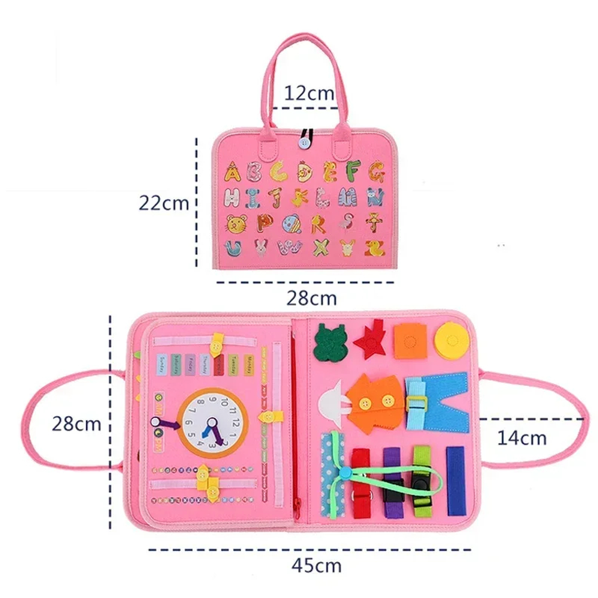 Toddler Travel Busy Board – Screen-Free Activity Book