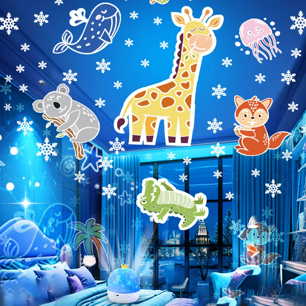 Star Projector Night Light with Picture Films