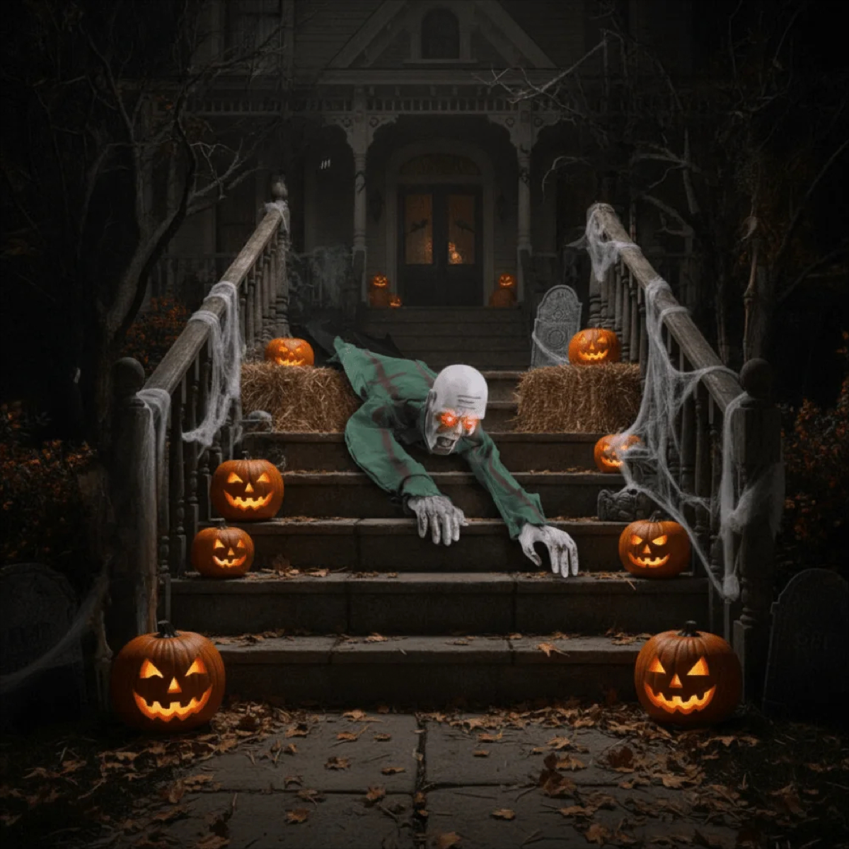 Animated Crawling Zombie – Sound Activated Halloween Prop