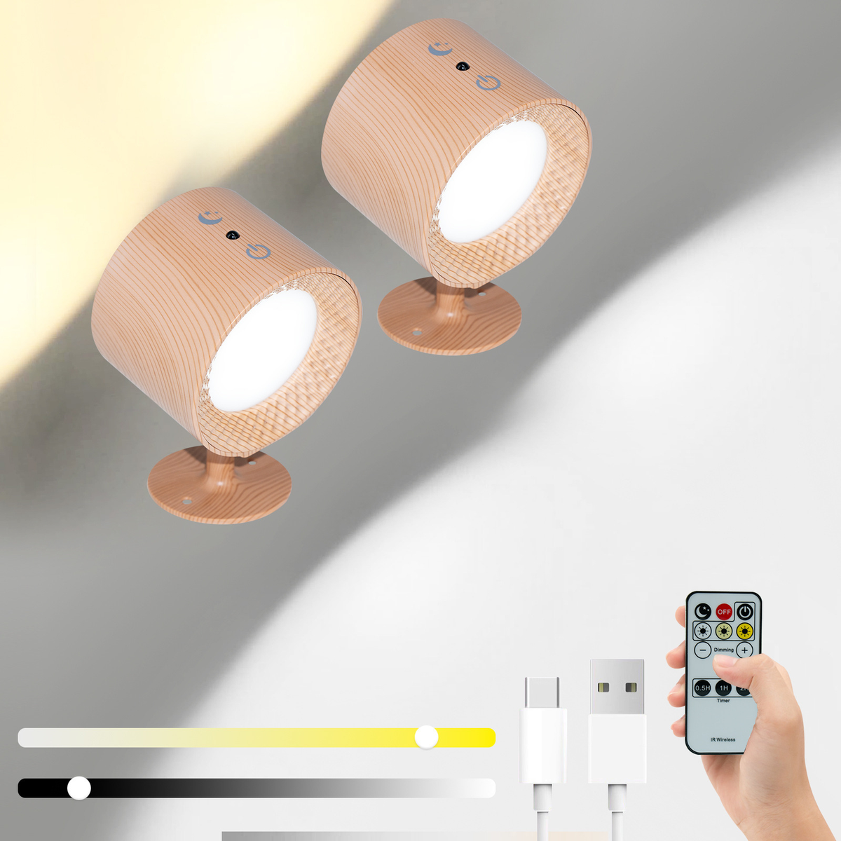 Rechargeable Magnetic Wall Lamp – No Wiring Needed