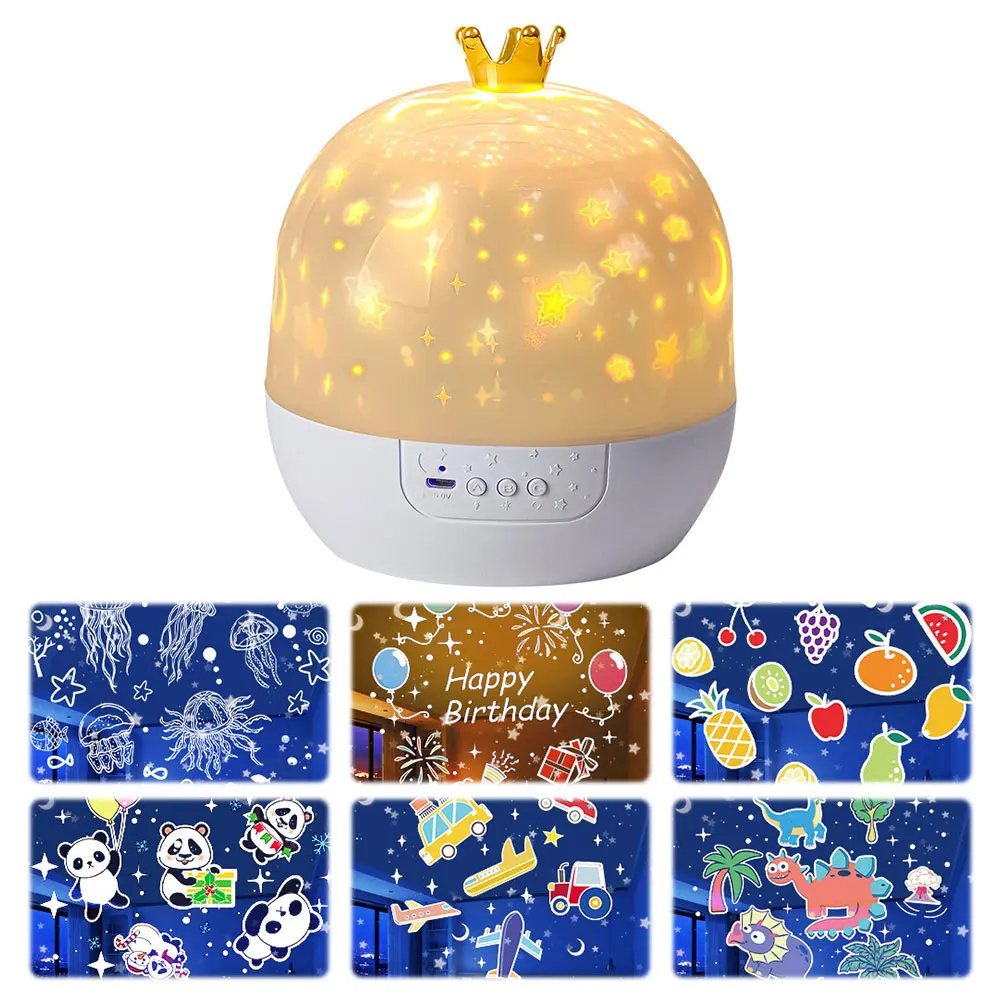 Star Projector Night Light with Picture Films