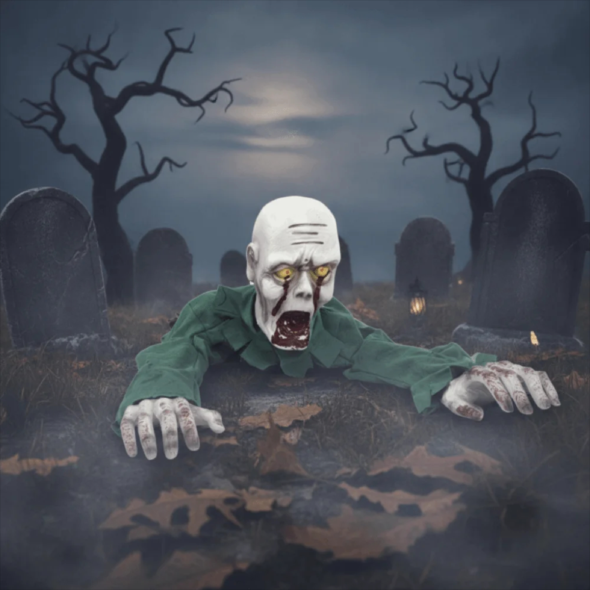 Animated Crawling Zombie – Sound Activated Halloween Prop