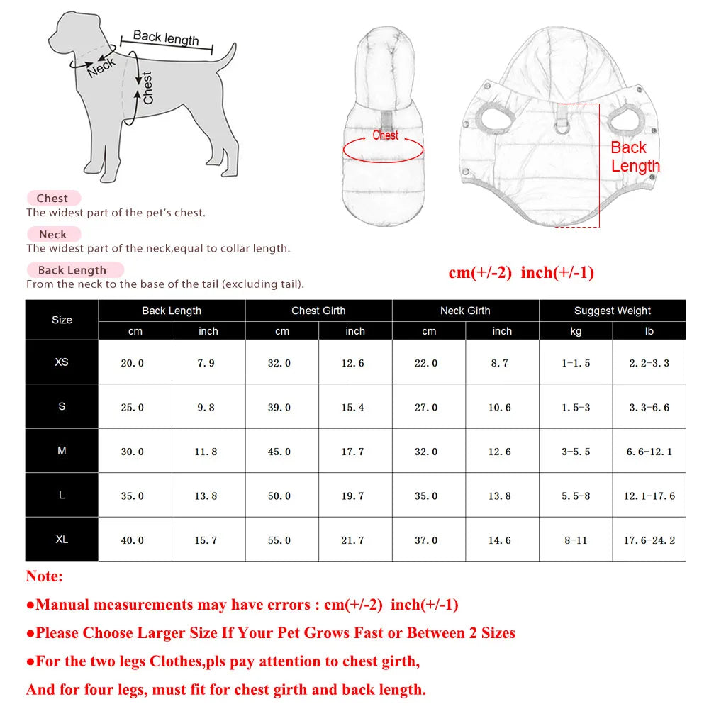 Cozy Hooded Pet Jacket with Leash Ring