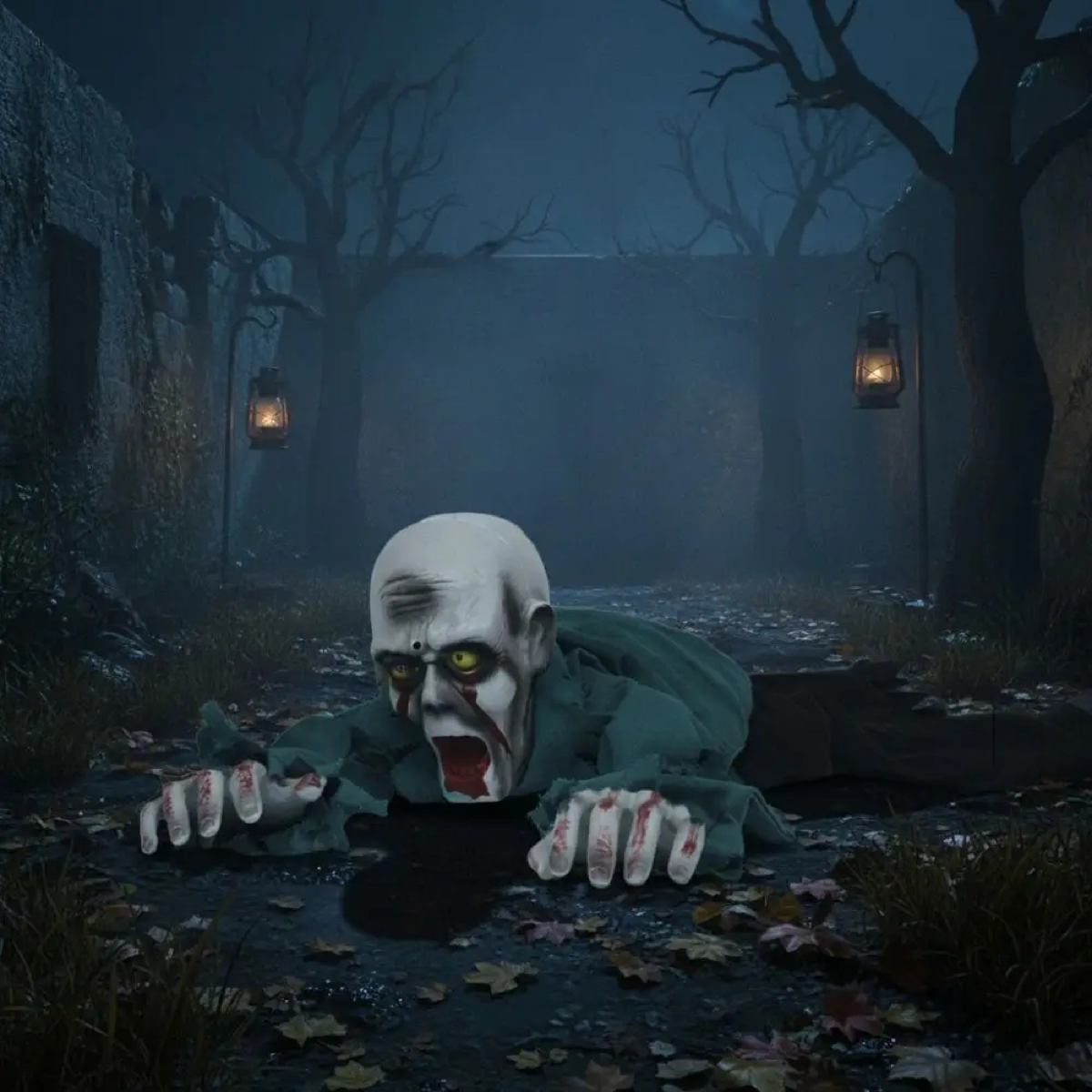 Animated Crawling Zombie – Sound Activated Halloween Prop