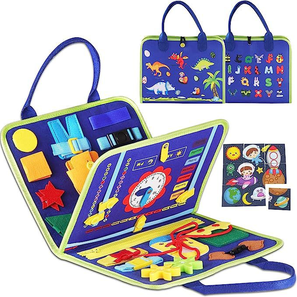 Toddler Travel Busy Board – Screen-Free Activity Book