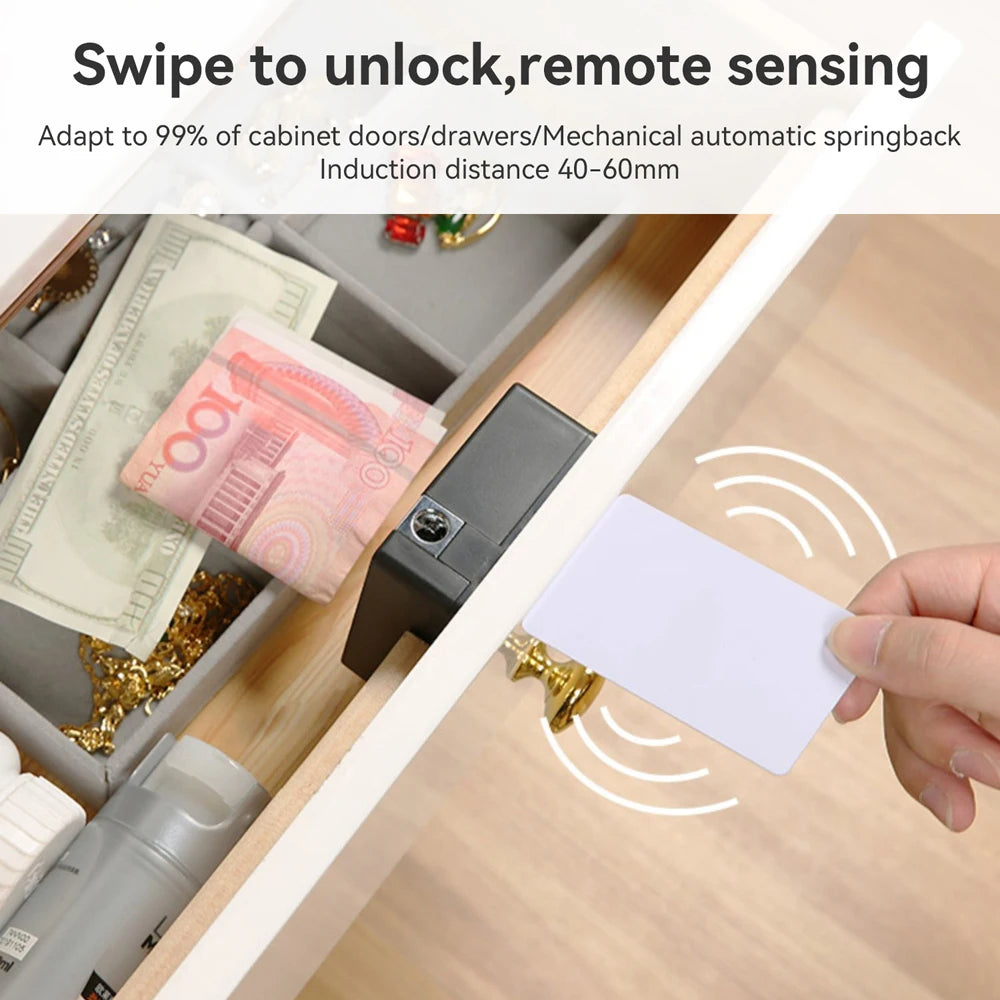 Invisible Smart Drawer & Cabinet Lock – Keyless RFID