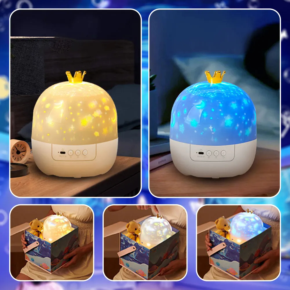 Star Projector Night Light with Picture Films