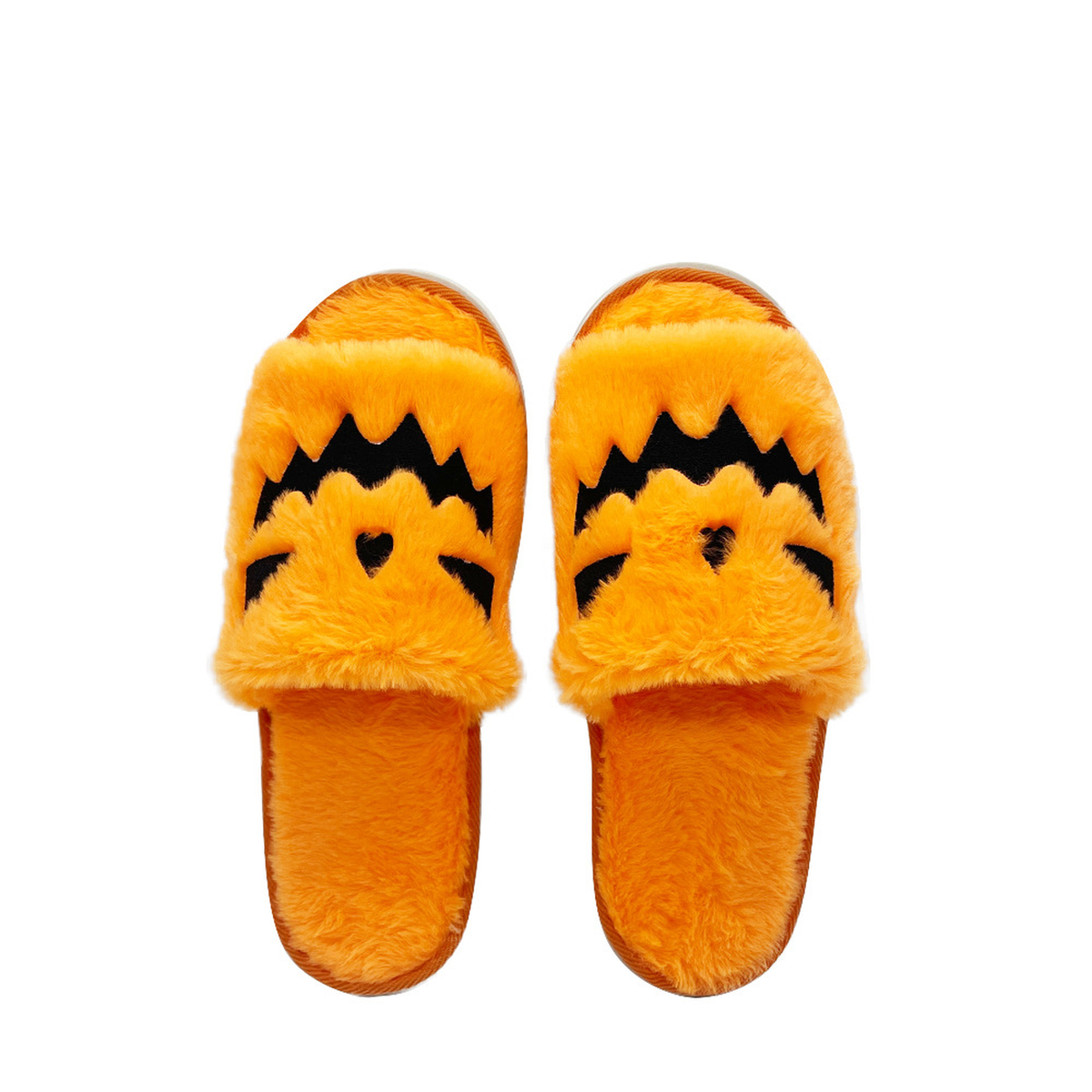 Cozy Pumpkin & Elk Plush Slippers