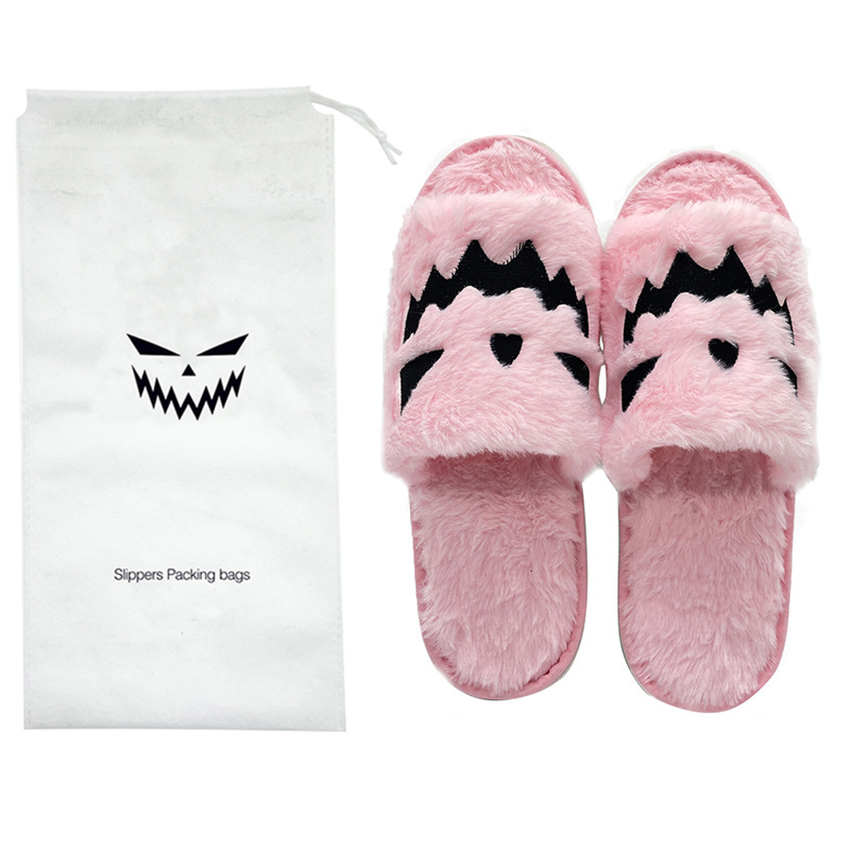 Cozy Pumpkin & Elk Plush Slippers