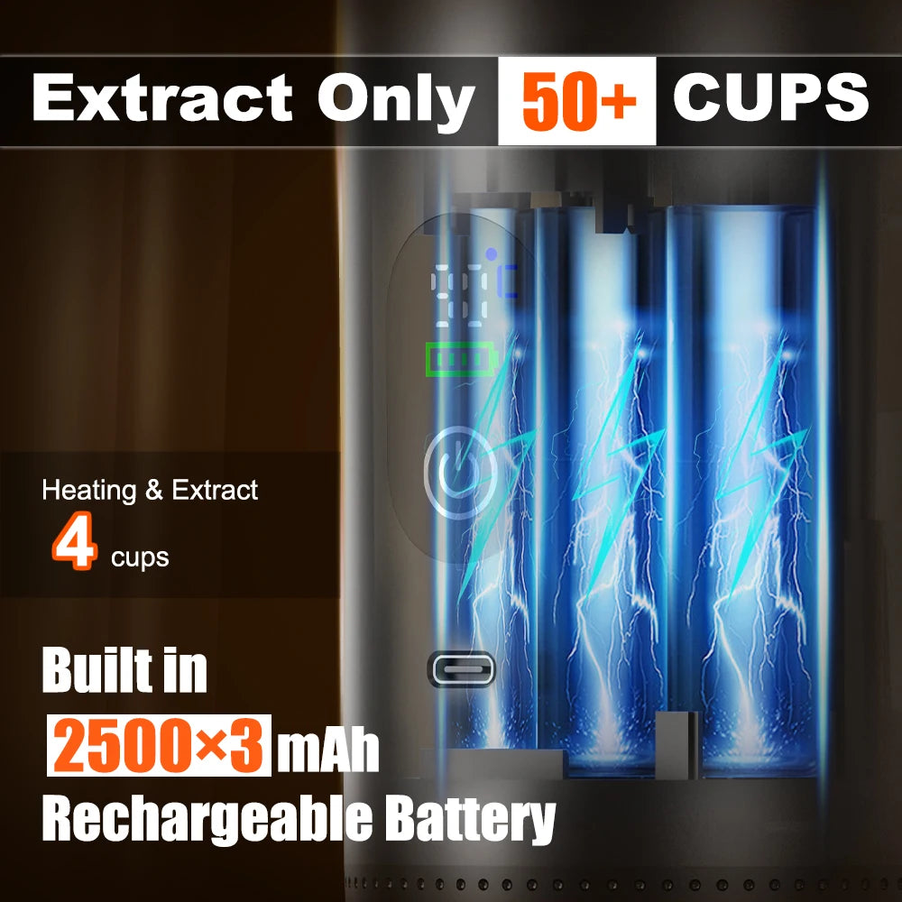 DENOKIN Portable Espresso Maker – Digital Display & 3-in-1 Brewing