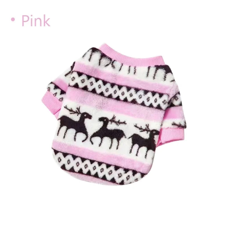 Festive Flannel Dog Pullover