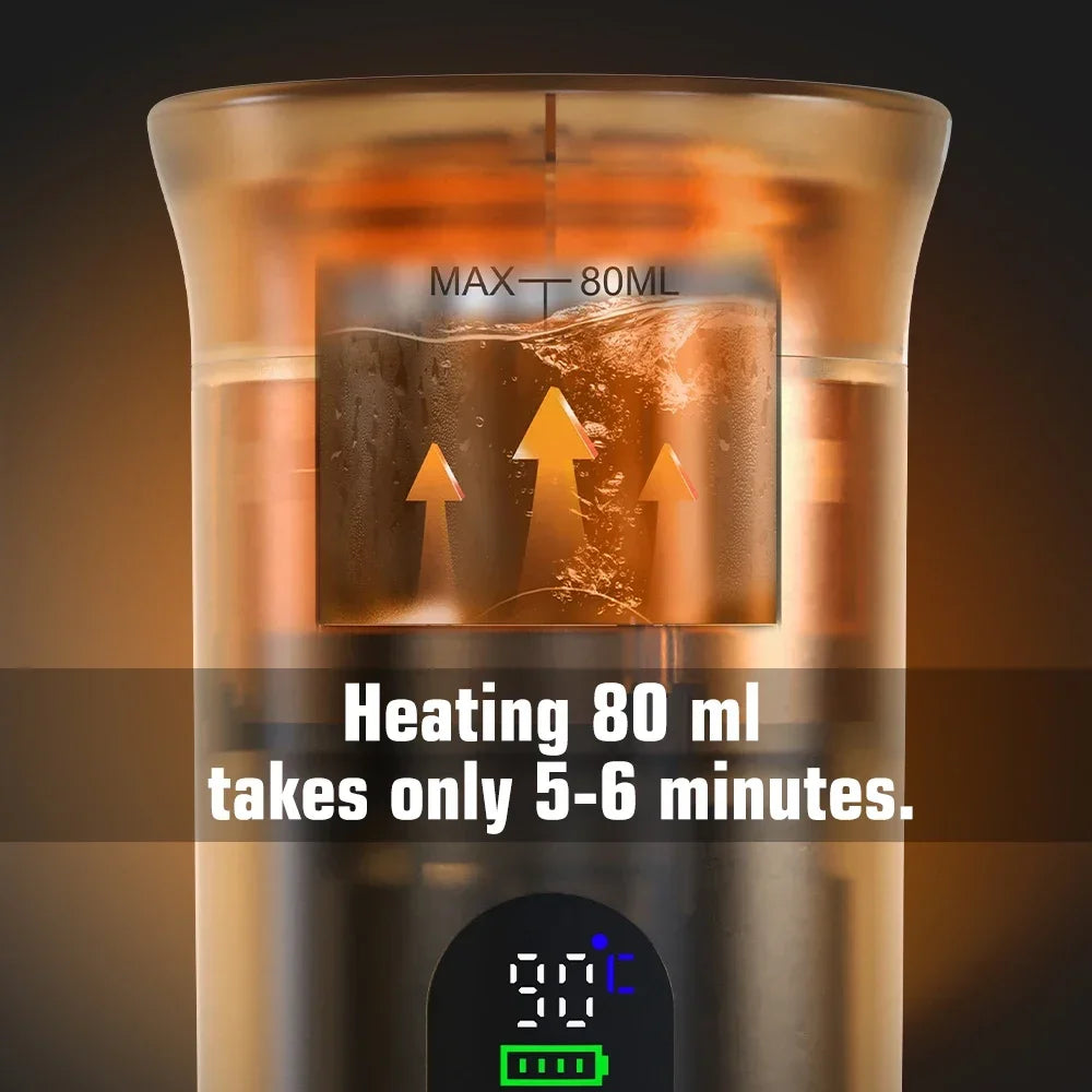 DENOKIN Portable Espresso Maker – Digital Display & 3-in-1 Brewing