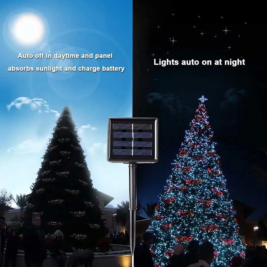 AlliLit Solar String Lights — Color and Length Options