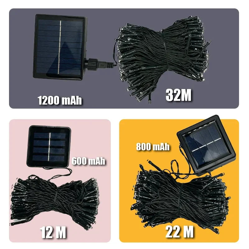 AlliLit Solar String Lights — Color and Length Options