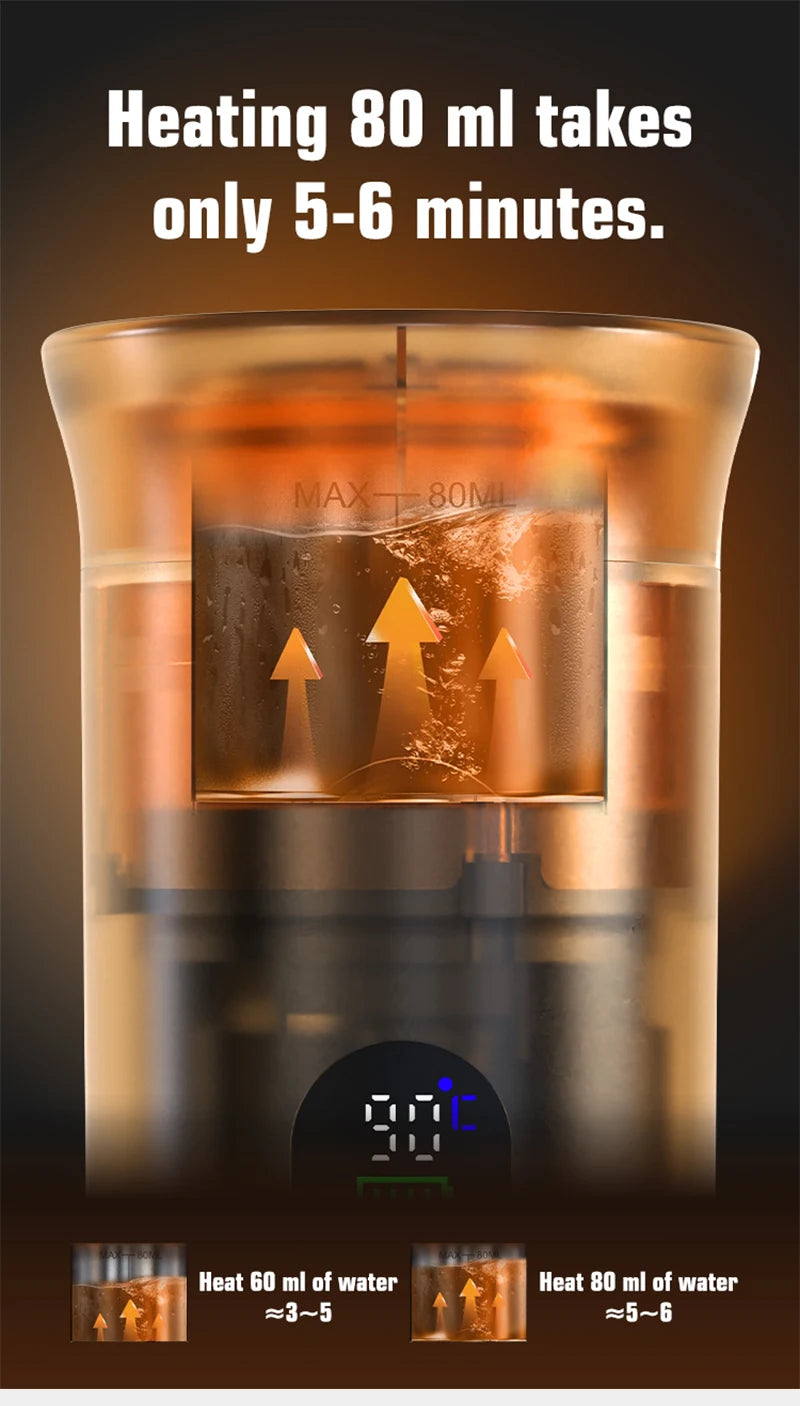 DENOKIN Portable Espresso Maker – Digital Display & 3-in-1 Brewing