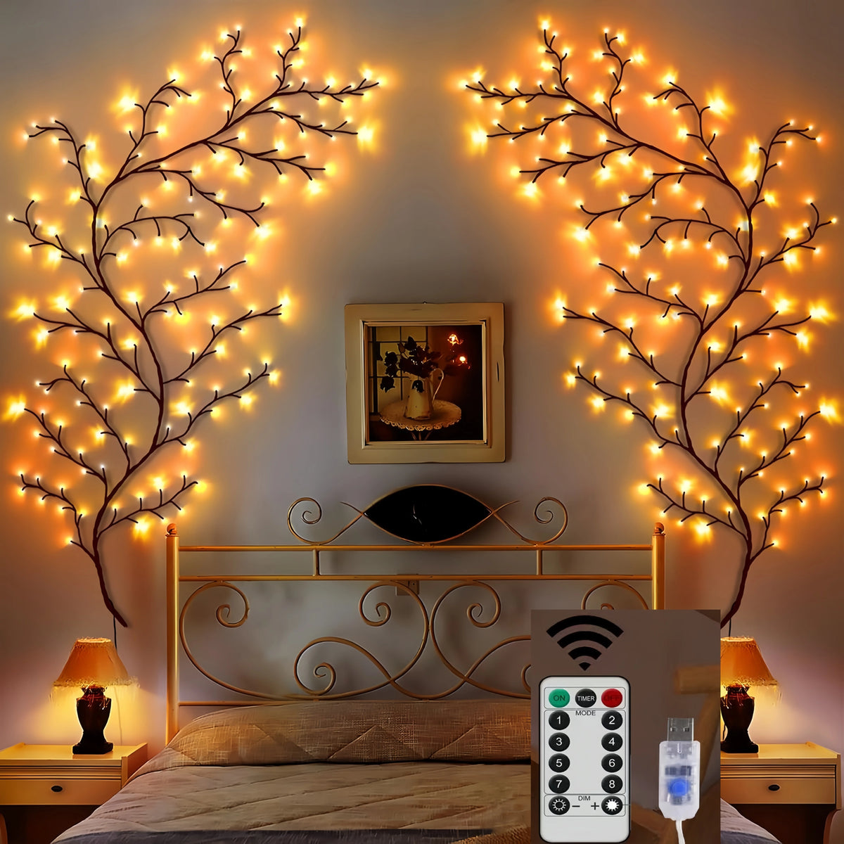 USB Willow Vine Lights — 72, 96 or 144 LEDs