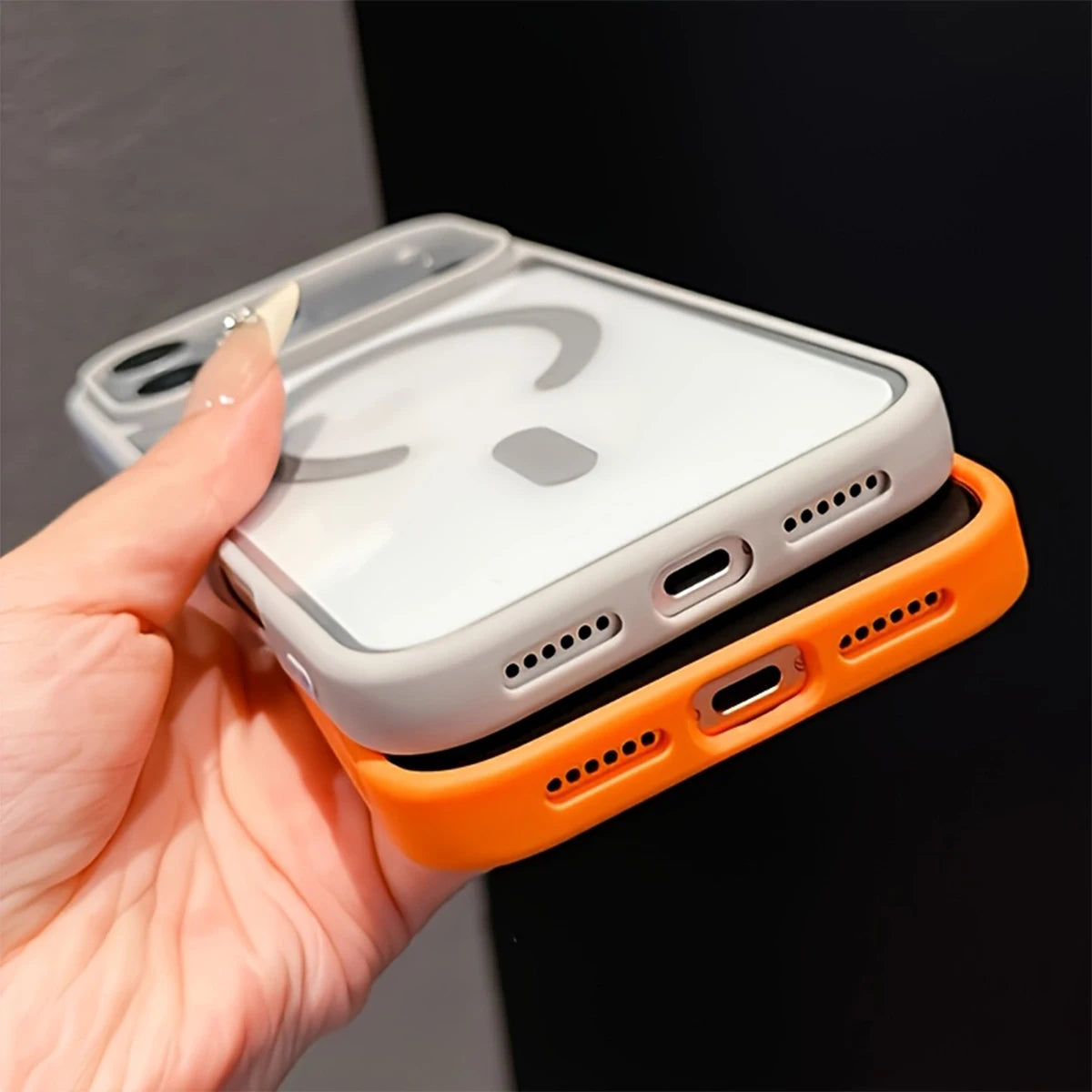 Clear Magnetic iPhone Case – Protective Bumper & Camera Surround