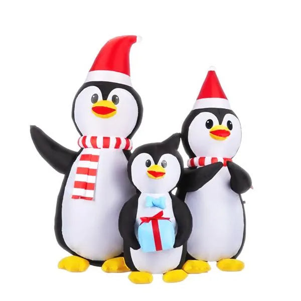 Inflatable penguin family Christmas yard decoration - image 9