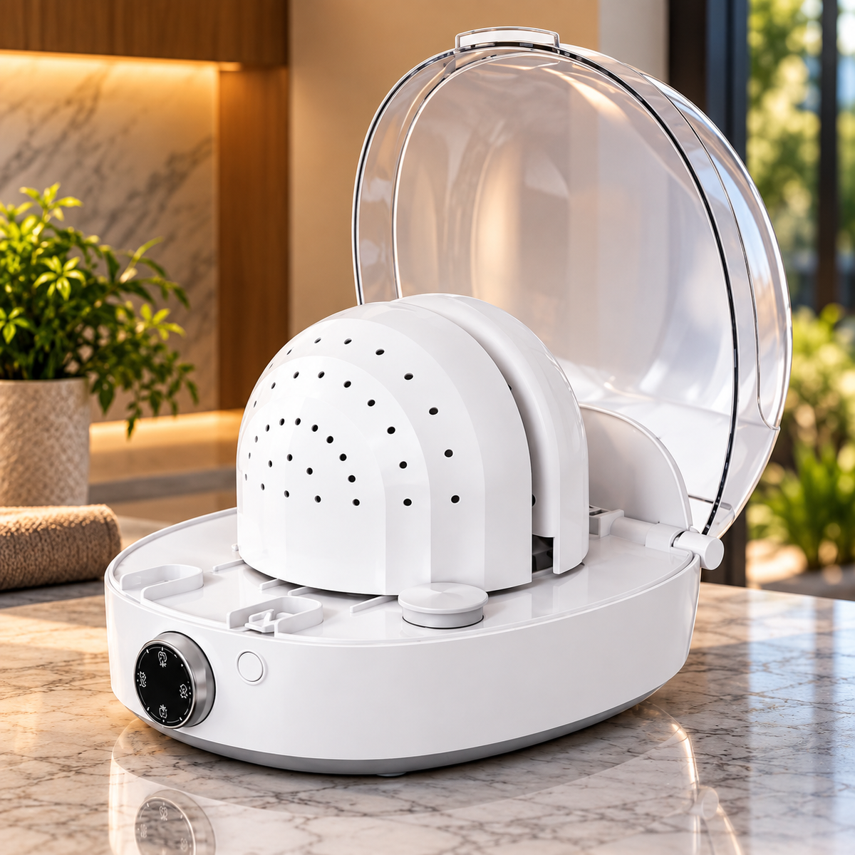 Cap Care Machine in a premium home setting