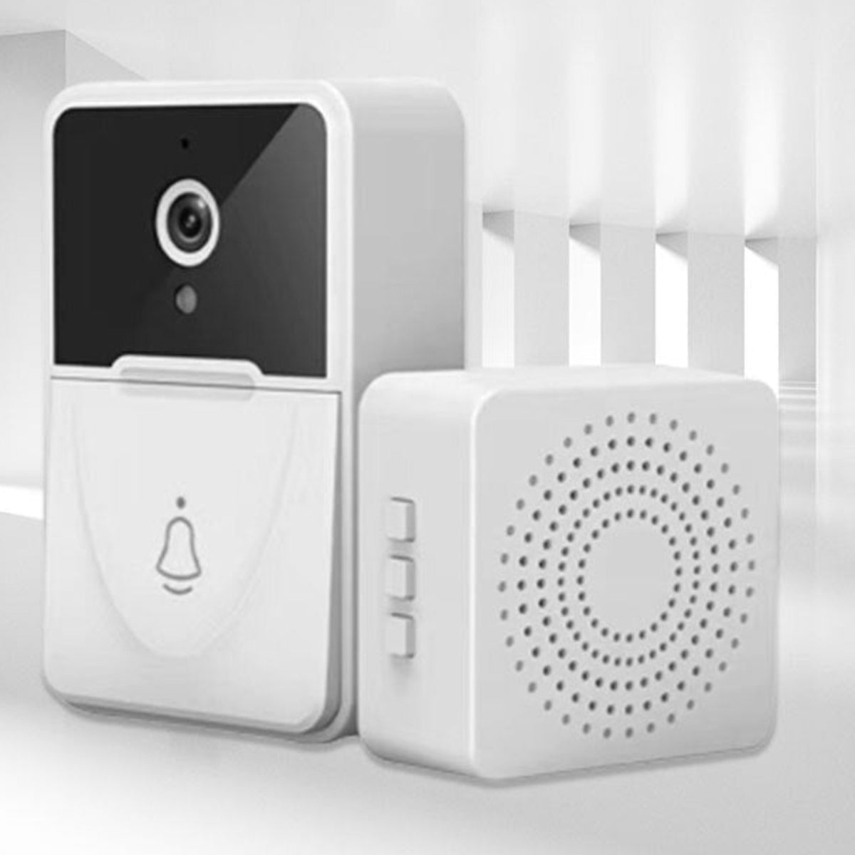 Wireless video doorbell camera with indoor chime